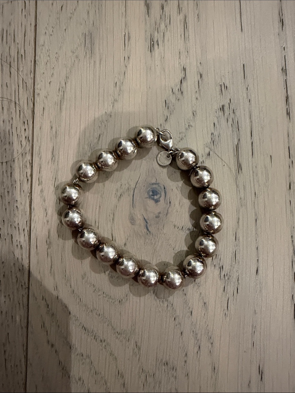 Tiffany & Co. Polished Silver Bead Bracelet